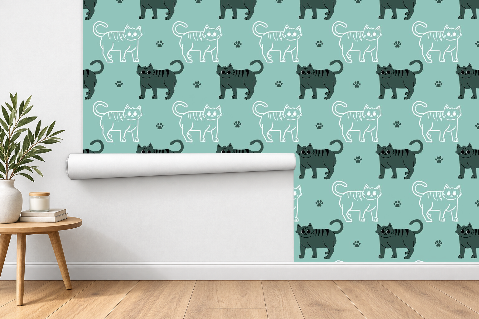 Design 718 — Roll on Wall — Corner