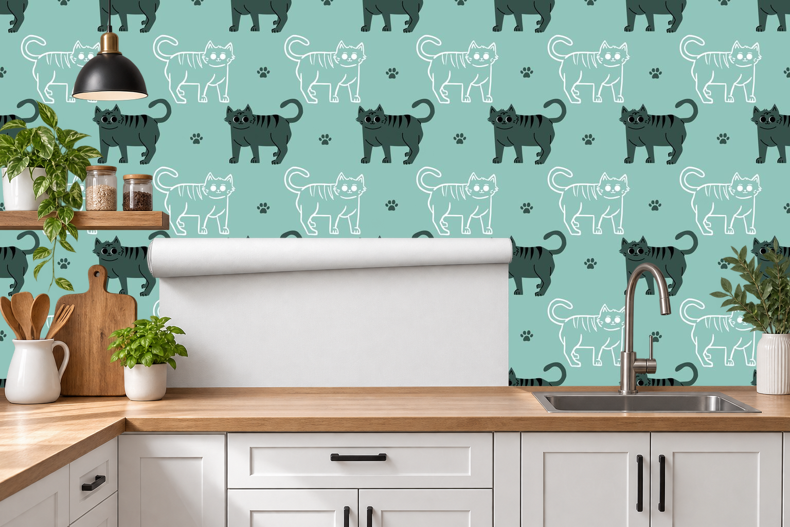 Design 718 — Roll — Kitchen Backsplash
