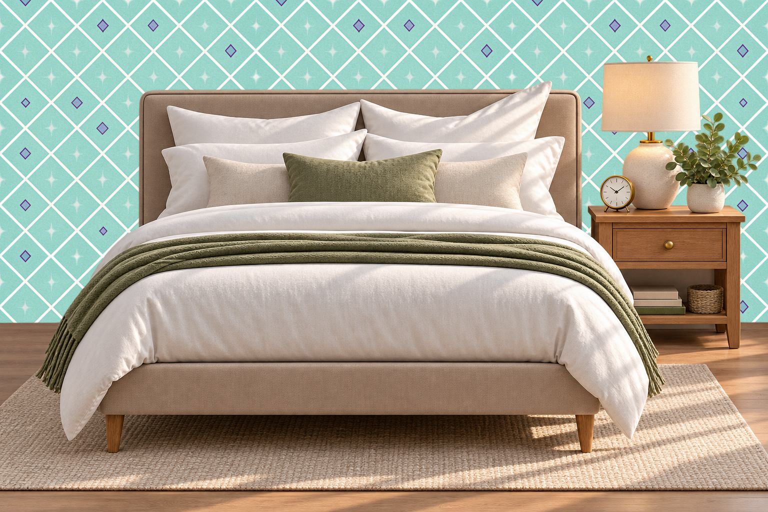 Design 384 — Bedroom — Pillow Close-up