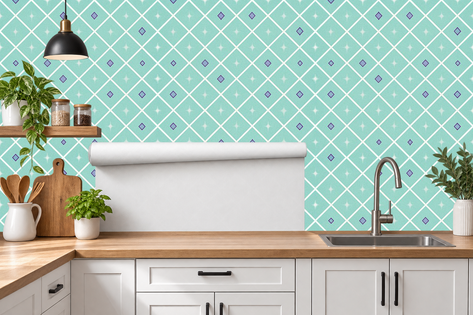 Design 384 — Roll — Kitchen Backsplash