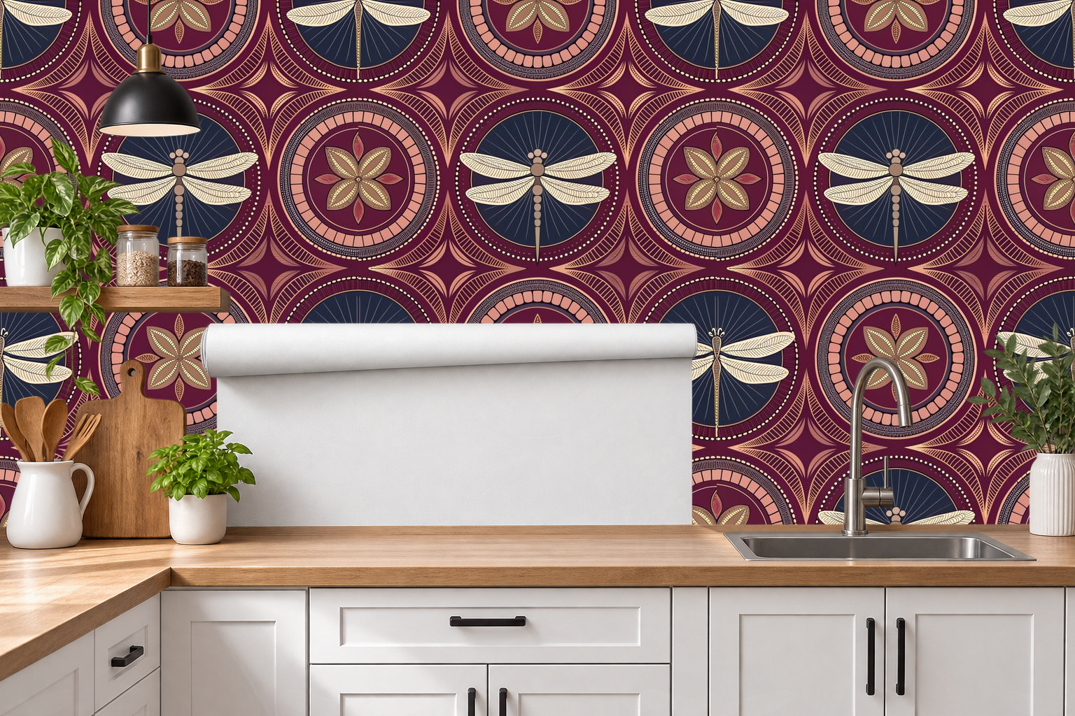 Design 338 — Roll — Kitchen Backsplash
