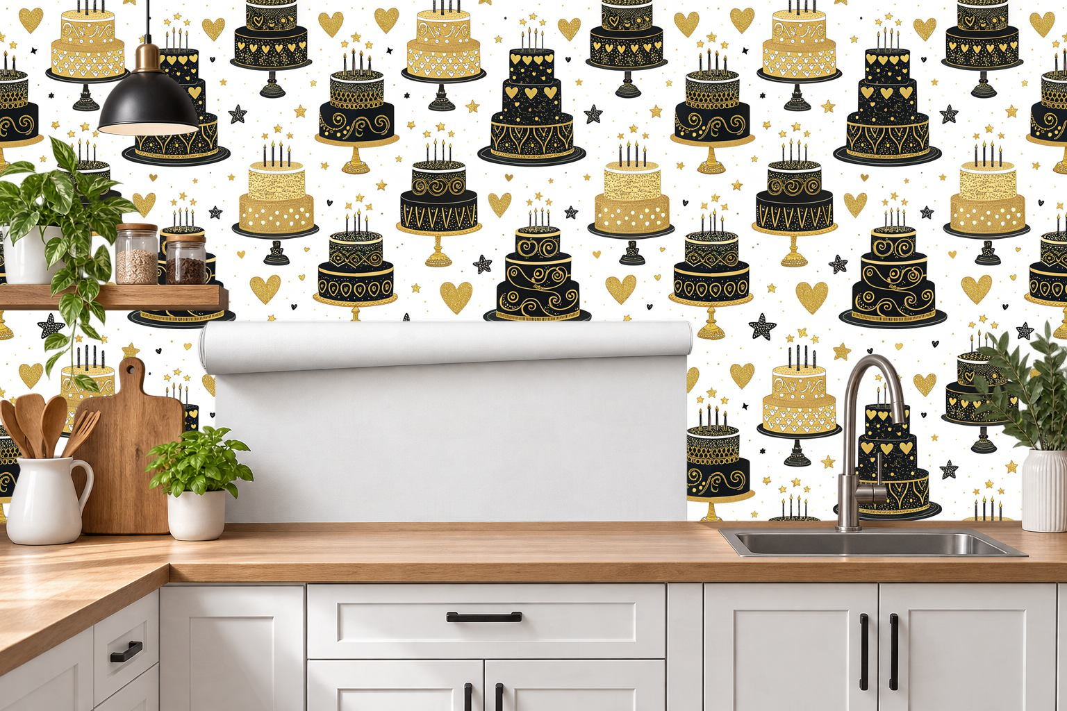 Design 418 — Roll — Kitchen Backsplash