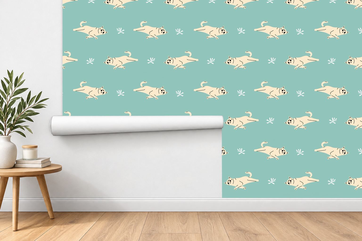 Design 722 — Roll on Wall — Corner