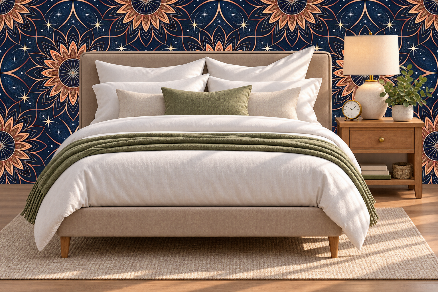 Design 496 — Bedroom — Pillow Close-up