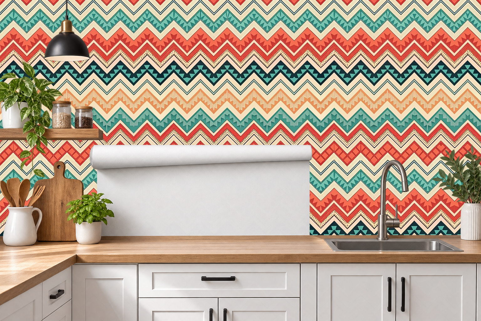 Design 154 — Roll — Kitchen Backsplash